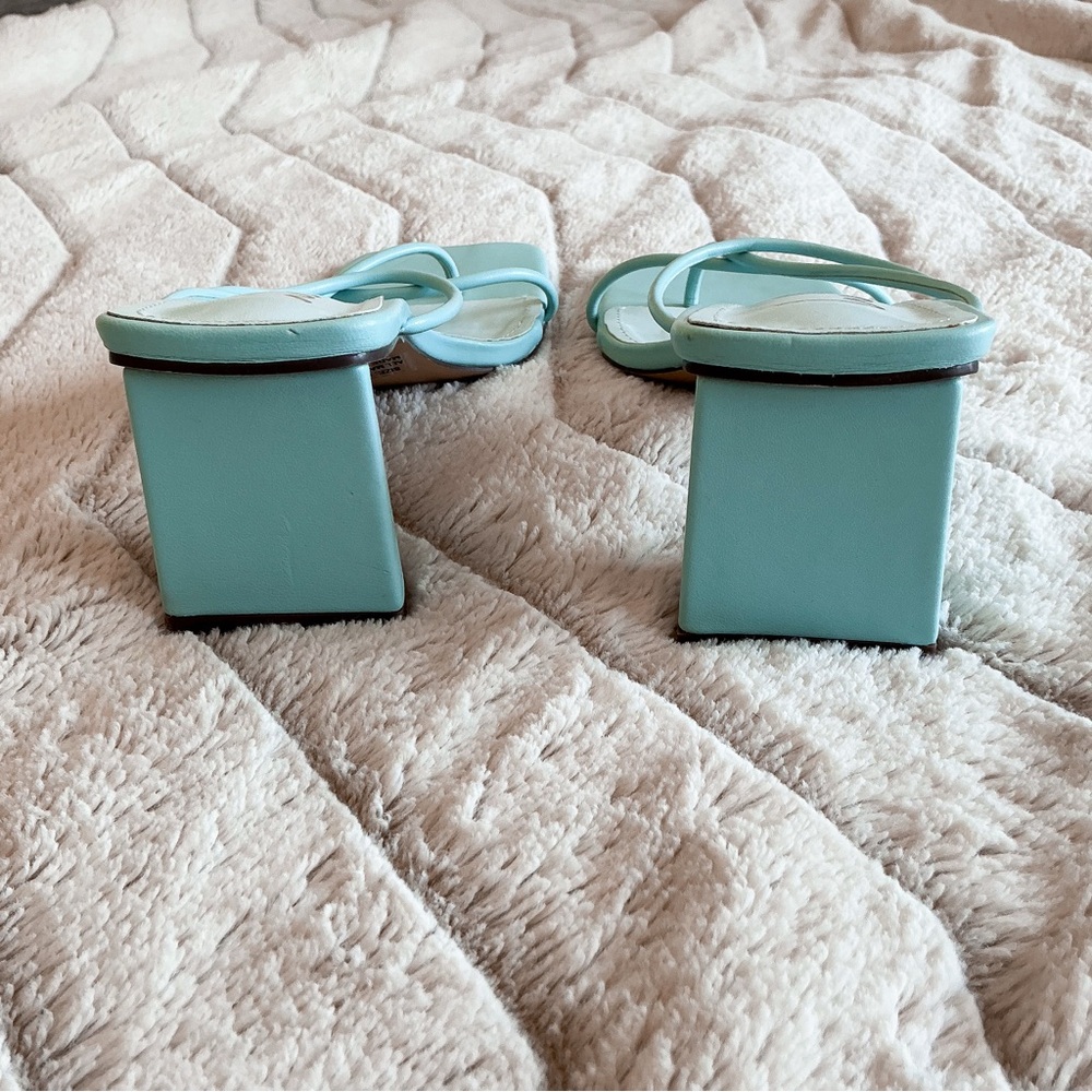Lulus Jocelynn Aqua Strappy High Heel Sandals - Picture 7 of 11